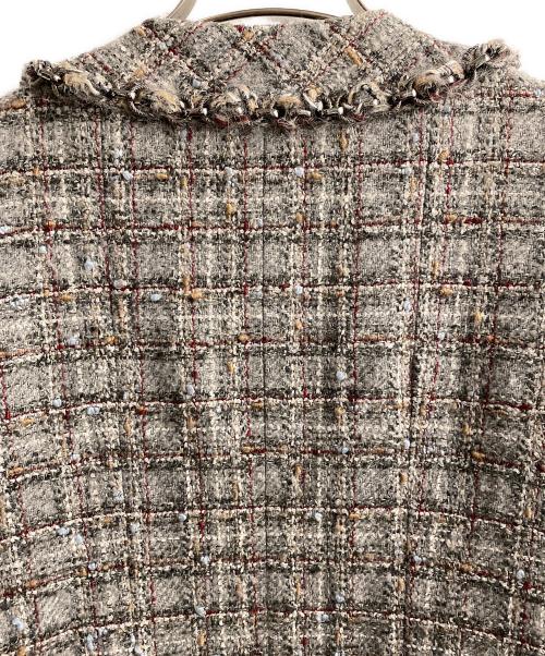 CHANEL（シャネル）CHANEL (シャネル) ツイードコート グレー サイズ:40の古着・服飾アイテム