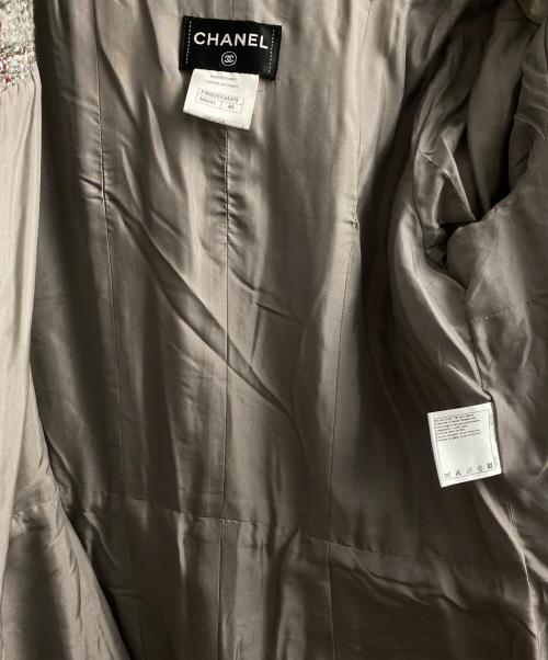 CHANEL（シャネル）CHANEL (シャネル) ツイードコート グレー サイズ:40の古着・服飾アイテム
