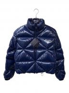 PRADAプラダ）の古着「シャイニーキルティングナイロンダウンジャケット/291947 S202 1ZAH/2021年秋冬」｜ネイビー