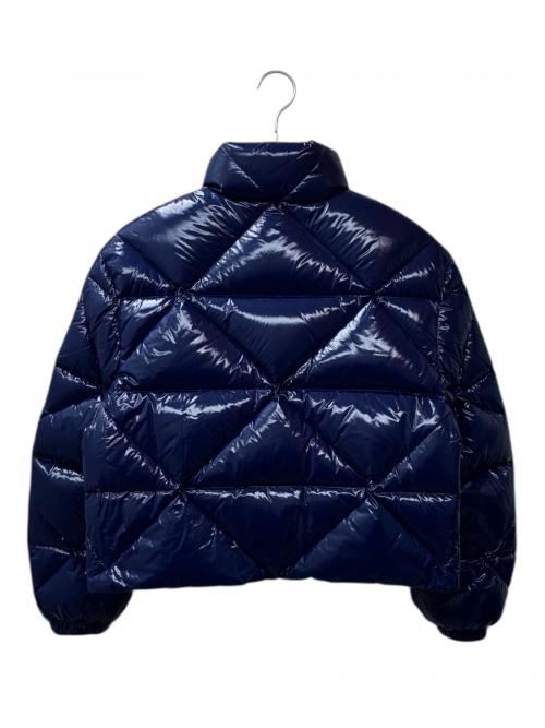 PRADA（プラダ）PRADA (プラダ) シャイニーキルティングナイロンダウンジャケット/291947 S202 1ZAH/2021年秋冬 ネイビー サイズ:36の古着・服飾アイテム