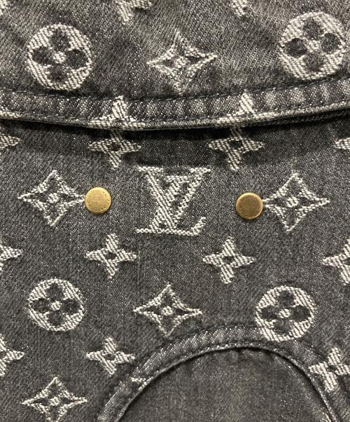 LOUIS VUITTON（ルイ ヴィトン）LOUIS VUITTON (ルイ ヴィトン) 1A88WU ×NIGO ダミエ ウェーブス モノグラム デニムジャケット  ブラック サイズ:48の古着・服飾アイテム
