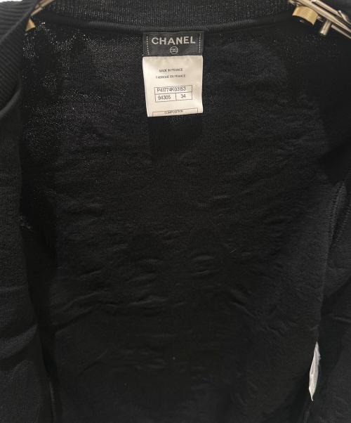 CHANEL（シャネル）CHANEL (シャネル) ココボタンカーディガン ブラック サイズ:34の古着・服飾アイテム