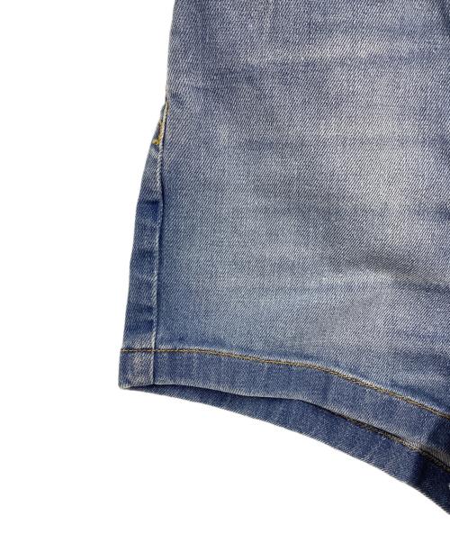 VERSACE（ヴェルサーチェ）VERSACE (ヴェルサーチェ) バックロゴデニムショートパンツ スカイブルー サイズ:24の古着・服飾アイテム