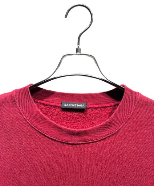 BALENCIAGA（バレンシアガ）BALENCIAGA (バレンシアガ) ロゴスウェット レッド サイズ:XSの古着・服飾アイテム
