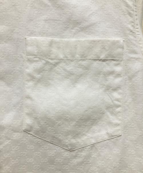 GUCCI（グッチ）GUCCI (グッチ) GG柄BDシャツ ホワイト サイズ:44の古着・服飾アイテム
