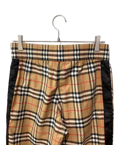 BURBERRY（バーバリー）BURBERRY (バーバリー) サイドラインチェックイージーパンツ ブラウン サイズ:40の古着・服飾アイテム