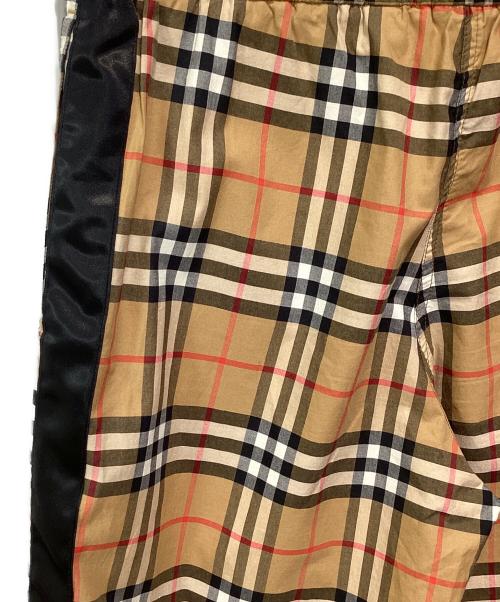 BURBERRY（バーバリー）BURBERRY (バーバリー) サイドラインチェックイージーパンツ ブラウン サイズ:40の古着・服飾アイテム