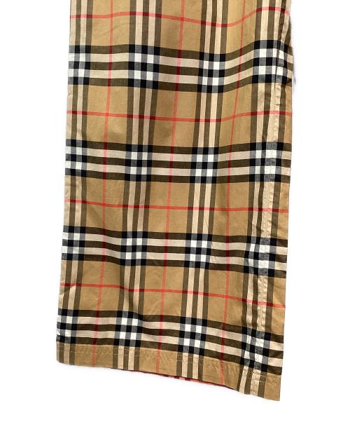BURBERRY（バーバリー）BURBERRY (バーバリー) サイドラインチェックイージーパンツ ブラウン サイズ:40の古着・服飾アイテム