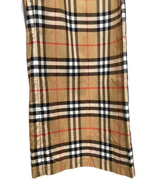 BURBERRY（バーバリー）BURBERRY (バーバリー) サイドラインチェックイージーパンツ ブラウン サイズ:40の古着・服飾アイテム