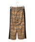 BURBERRY (バーバリー) サイドラインチェックイージーパンツ ブラウン サイズ:40：36000円