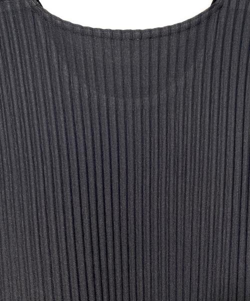 HOMME PLISSE ISSEY MIYAKE（オム プリッセ イッセイ ミヤケ）HOMME PLISSE ISSEY MIYAKE (オム プリッセ イッセイ ミヤケ) プリーツカットソー ネイビー サイズ:2の古着・服飾アイテム
