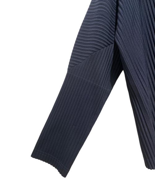 HOMME PLISSE ISSEY MIYAKE（オム プリッセ イッセイ ミヤケ）HOMME PLISSE ISSEY MIYAKE (オム プリッセ イッセイ ミヤケ) プリーツカットソー ネイビー サイズ:2の古着・服飾アイテム