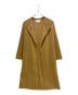 CELINE（セリーヌ）の古着「ピュアカシミヤ ダブルフェイス カラー コート 2M6816700」｜キャメル
