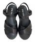 中古・古着 PRADA (プラダ) ロゴサンダル ブラック サイズ:36：40000円
