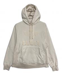 GUCCI（グッチ）の古着「テニスロゴパーカー」｜ベージュ