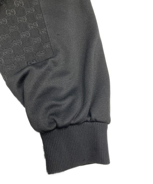 GUCCI（グッチ）GUCCI (グッチ) テクニカルジャージーハーフジップジャケット ブラック サイズ:Sの古着・服飾アイテム