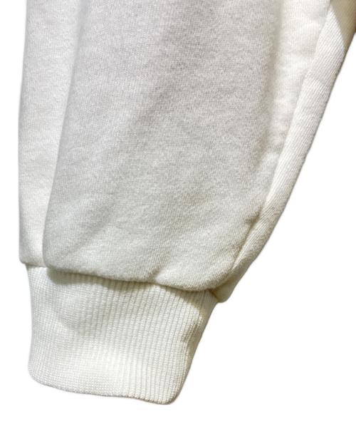 CELINE（セリーヌ）CELINE (セリーヌ) バックロゴプリントルーズジップアップパーカー ホワイト サイズ:Mの古着・服飾アイテム