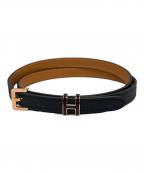 HERMESエルメス）の古着「ポップアッシュベルト」｜ブラック