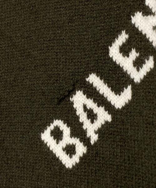 BALENCIAGA（バレンシアガ）BALENCIAGA (バレンシアガ) オールオーバーロゴニット オリーブ サイズ:XSの古着・服飾アイテム