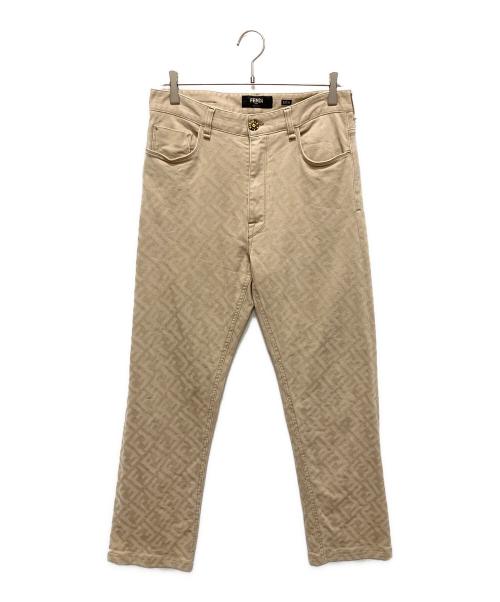 FENDI（フェンディ）FENDI (フェンディ) ズッカ柄パンツ ベージュ サイズ:32の古着・服飾アイテム