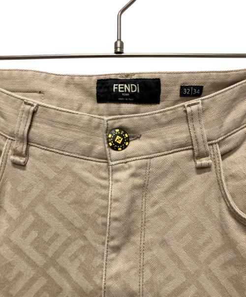 FENDI（フェンディ）FENDI (フェンディ) ズッカ柄パンツ ベージュ サイズ:32の古着・服飾アイテム