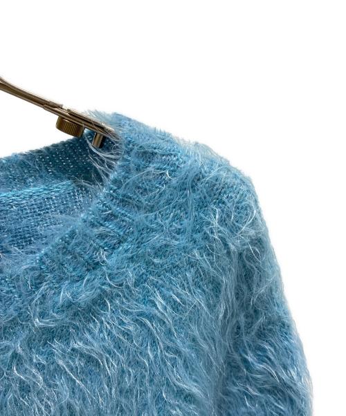 GUCCI（グッチ）GUCCI (グッチ) ブラッシュドニット 695655 XKCEN スカイブルー サイズ:XLの古着・服飾アイテム