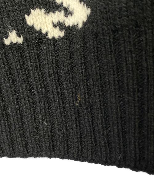 BALENCIAGA（バレンシアガ）BALENCIAGA (バレンシアガ) オールオーバーロゴニット ブラック サイズ:Mの古着・服飾アイテム