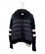 MONCLERモンクレール）の古着「ダウン切替ジップカーディガン」｜ブラック