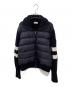 MONCLER（モンクレール）の古着「ダウン切替ジップカーディガン」｜ブラック