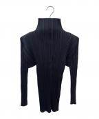 PLEATS PLEASEプリーツプリーズ）の古着「プリーツカットソー」｜ブラック