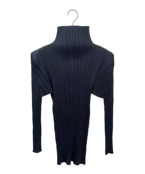 PLEATS PLEASE（プリーツプリーズ）PLEATS PLEASE (プリーツプリーズ) プリーツカットソー ブラック サイズ:3の古着・服飾アイテム