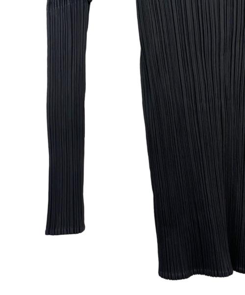 PLEATS PLEASE（プリーツプリーズ）PLEATS PLEASE (プリーツプリーズ) プリーツカットソー ブラック サイズ:3の古着・服飾アイテム