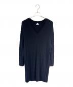 HERMESエルメス）の古着「カシミヤ混シェーヌダンクルニットワンピース」｜ブラック