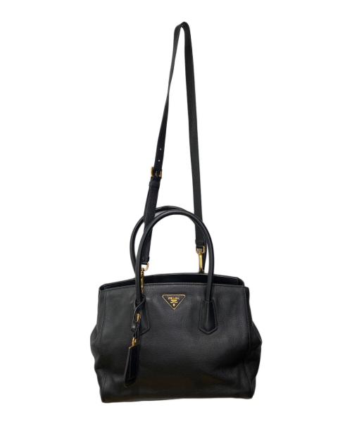 PRADA（プラダ）PRADA (プラダ) 2WAYショルダーバッグ ブラックの古着・服飾アイテム