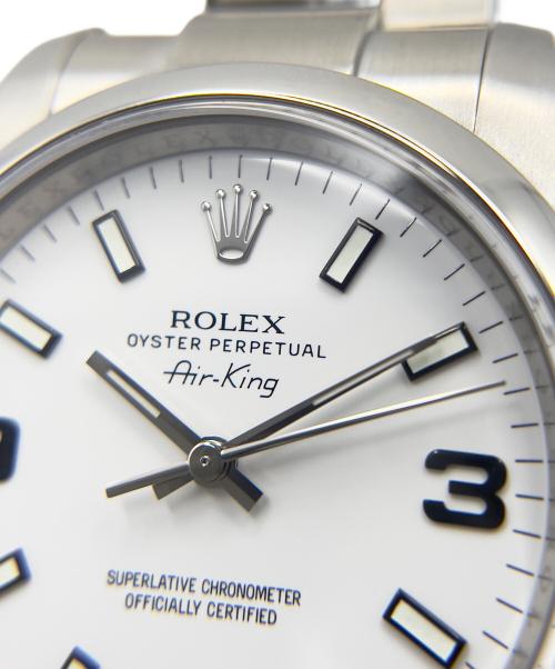 ROLEX（ロレックス）ROLEX (ロレックス) AIR-KING 34 エアキング 34mm Ref.114200 白文字盤 サイズ:34mm/18cmの古着・服飾アイテム