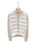 中古・古着 MONCLER (モンクレール) CARDIGAN TRICOT/ニット切替ダウンジャケット ホワイト サイズ:M：88000円