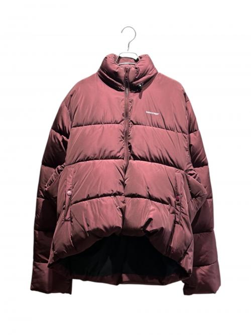 BALENCIAGA（バレンシアガ）BALENCIAGA (バレンシアガ) ダウンジャケット/ダウン/ロゴダウンジャケット/556240 TYD36 ワインレッド サイズ:46の古着・服飾アイテム