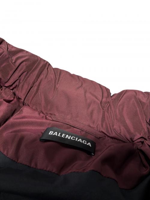 BALENCIAGA（バレンシアガ）BALENCIAGA (バレンシアガ) ダウンジャケット/ダウン/ロゴダウンジャケット/556240 TYD36 ワインレッド サイズ:46の古着・服飾アイテム