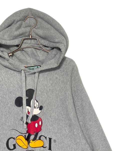GUCCI（グッチ）GUCCI (グッチ) DISNEY (ディズニー) ミッキーロゴパーカー グレー サイズ:Lの古着・服飾アイテム