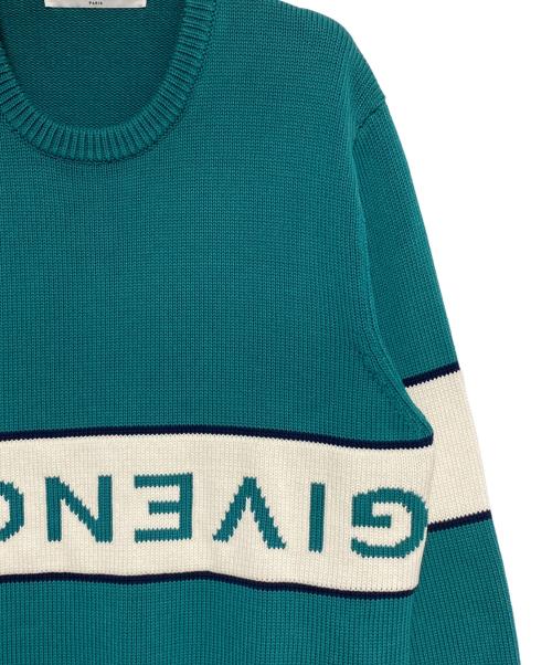 GIVENCHY（ジバンシィ）GIVENCHY (ジバンシィ) ロゴニット グリーン サイズ:Lの古着・服飾アイテム