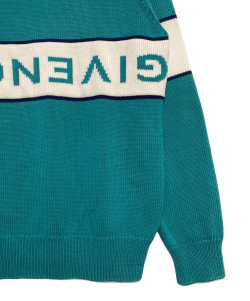 GIVENCHY（ジバンシィ）GIVENCHY (ジバンシィ) ロゴニット グリーン サイズ:Lの古着・服飾アイテム