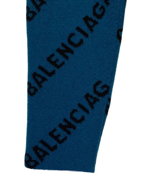 BALENCIAGA（バレンシアガ）BALENCIAGA (バレンシアガ) オールオーバーロゴニット ブルー サイズ:XSの古着・服飾アイテム