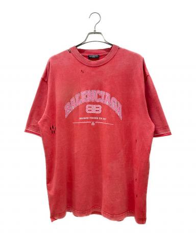 中古・古着通販】BALENCIAGA (バレンシアガ) ダメージ加工Tシャツ