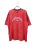 BALENCIAGA（バレンシアガ）の古着「ダメージ加工Tシャツ」｜レッド