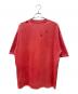 BALENCIAGA (バレンシアガ) ダメージ加工Tシャツ レッド サイズ:L：52000円