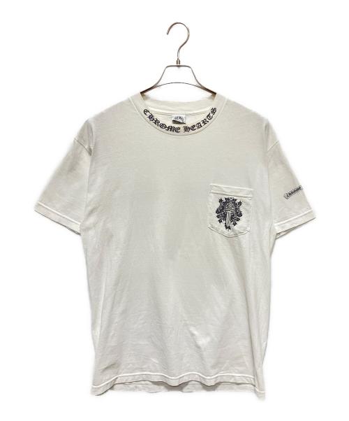 CHROME HEARTS（クロムハーツ）CHROME HEARTS (クロムハーツ) 90's VINTAGE DAGGER ポケット カットソー ホワイト サイズ:Lの古着・服飾アイテム