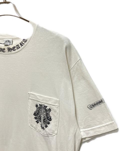 CHROME HEARTS（クロムハーツ）CHROME HEARTS (クロムハーツ) 90's VINTAGE DAGGER ポケット カットソー ホワイト サイズ:Lの古着・服飾アイテム