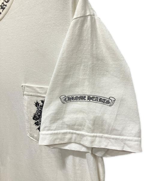 CHROME HEARTS（クロムハーツ）CHROME HEARTS (クロムハーツ) 90's VINTAGE DAGGER ポケット カットソー ホワイト サイズ:Lの古着・服飾アイテム