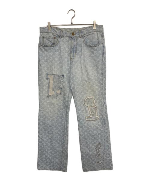 LOUIS VUITTON（ルイ ヴィトン）LOUIS VUITTON (ルイ ヴィトン) 21AW×NBA Flared Denim Pants/NBAモノグラムフレアデニムパンツ サイズ:Lの古着・服飾アイテム