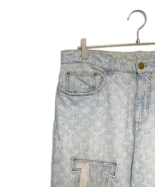 LOUIS VUITTON（ルイ ヴィトン）LOUIS VUITTON (ルイ ヴィトン) 21AW×NBA Flared Denim Pants/NBAモノグラムフレアデニムパンツ サイズ:Lの古着・服飾アイテム